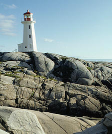 Lighthouse in Peggy's Cove, Nova Scotia, Canada
